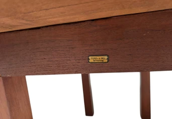 Art Deco Modernist Extending Dining Room Table by Toko v/d Pol Semarang, 1920s